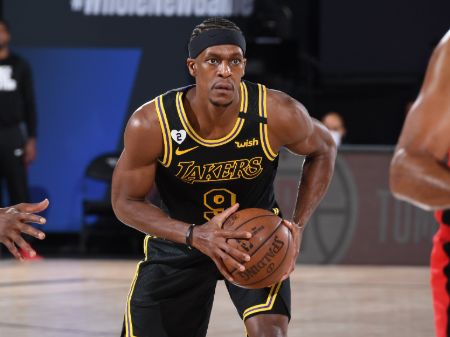 Rajon Rondo caught on the camera while playing.